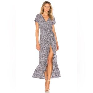 Auguste Daisy Love Wrap Maxi Dress Sz S